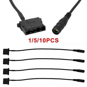 호환 1510개 DC 5521에서 IDE 몰렉스 4핀 암 전원 어댑터 케이블 전선가리개 DC 5.5x2.1mm 변환 어댑터 전