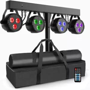 텔범 DJ 라이트 스탠드 프로페셔널 스테이지 패키지 - DMX512의 120W LED 파 긱바 사운드 활성화 리모컨