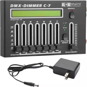 ygybeyond DMX512 컨트롤러 14채널 미니 조명 콘솔 파티 바 KTV 웨딩 및 초보자를 위한 그랜드 마스터 암막