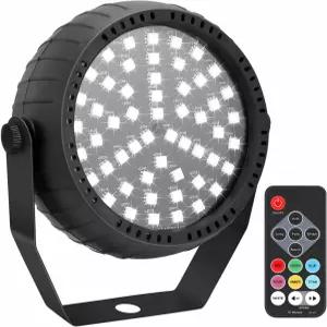 텔범 스트로브 조명 파티를 위한 54개의 초밝은 RGB LED 미니 리모컨이 있는 할로윈 사운드 활성화 및 속도