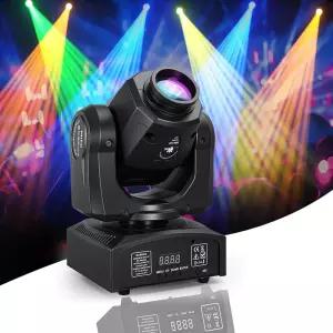 밍지 60W LED 무빙 헤드 스테이지 조명 DMX512 컨트롤 - 8가지 고보 및 색상 사운드 활성화 540 팬 270