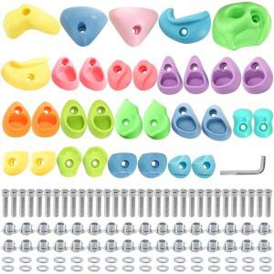 ZENFUN 32팩 암벽 등반, 다양한 크기와 색상, 등반 장착 실내 실외 및 키트,
