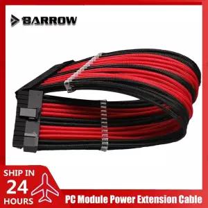 호환 Barrow PC PSU 익스텐션 케이블 전선가리개 전원 공급 장치 24 핀 ATX GPU 6  2 핀 CPU 4  4 핀 18AWG