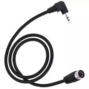 스피커 앰프 HI-FI 사운드 시스템용 YARCHONN 3.5mm MIDI Din 5Pin 남성 케이블 90도 직각 1/8인치 잭