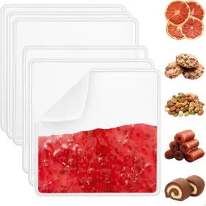 FAAYUCK 6Pcs 실리콘 탈수기 시트 11x11 인치 동결 건조기용 가장자리가 있는 논스틱 트레이 라이너 과일