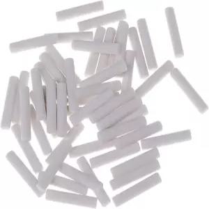 50PCS 화이트 실린더 지우개 리필 5x25mm - 스케치 학교 및 사무용품용 프리미엄 고무 기계 연필