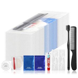 위생 키트 대량 개별 포장 여행 키트는 호텔 캠핑 가정 여행에 적합한 깨끗하고 위생적인 편의 키트 30팩 완비되어 있습니다