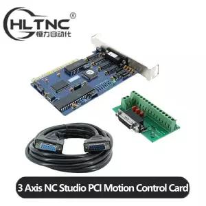 HLTNC Ncstudio 컨트롤러 CNC 조각기 밀링 머신 라우터용 PCI 모션 제어 카드 세트 3 축 NC 스튜디오 버전