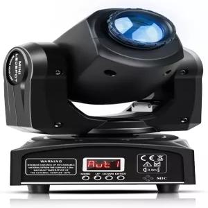 U King LED 무빙 헤드라이트 25W DJ 조명 8 GOBO 컬러로 무대 디스코 파티 웨딩 처치 라이브 쇼 KTV 클럽을