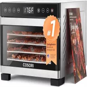 육포용 코소리 탈수기 176°F 온도 조절 5.1피트2 건조 공간이 있는 스테인리스 트레이 5개 프리셋 48시간