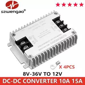 호환  스몰 사이즈 DC 부스트 벅 컨버터 자동차 전압 조정기 안정기 공급 모듈 DC 8-36V 12.6V 14.6V 19V 2