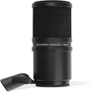 팟캐스트 보이스오버 보컬 등을 위한 Zoom ZDM-1 다이내믹 마이크 높은 SPL 기능 견고한 메탈 바디 대형