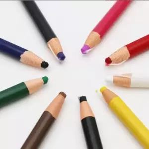 9가지 다양한 색상 벗겨내기 중국 마커 유리 의류 셀로판 패브릭 나무 금속 마킹 연필 아트 크레용 종이로