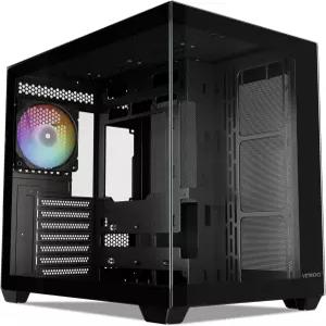 270 풀 뷰 강화 유리가 장착된 Vetroo AL900 ATX PC 케이스 사전 설치된 및 PWM FDB 팬 360mm 라디에이터