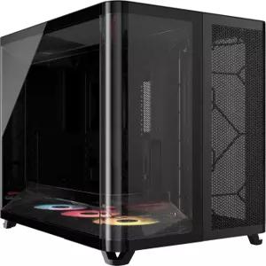 AIR 5400 RS-R 트리플 챔버 미드 타워 PC 케이스 - 3배 사전 설치된 리버스 로터 팬 저소음 고풍량 덕트