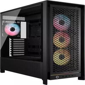 프레임 5000D RS 모듈식 고풍량 미드 타워 PC 케이스 - 4배 사전 설치 팬 인피니레일TM 장착 시스템 BTF