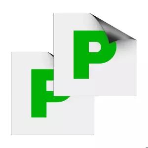 호환  자동차 신인 운전자를 완전 P 플레이트 - 1 2팩 초강력 자석 고속에서 날아가지 않음