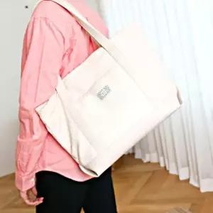 전면 메쉬 포켓 포인트 데일리 쇼퍼백 숄더백 에코백 여성숄더백 캐주얼크로스백