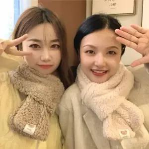 따듯해 뽀글이 여성 퍼 플리스 양털 귀여운 보들보들 워머 학생 머플러 후리스 목도리