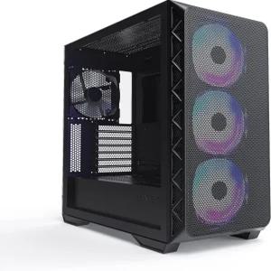 Montech AIR 903 MAX E-ATX 미드 타워 케이스 고풍량 3X 140mm PWM 및 1X 팬 사전 설치 강화 유리 측면