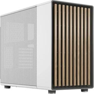 프랙탈 디자인 노스 초크 화이트 - 오크 우드 전면 메쉬 측면 패널 140mm PWM 팬 2개 타입 C USB ATX