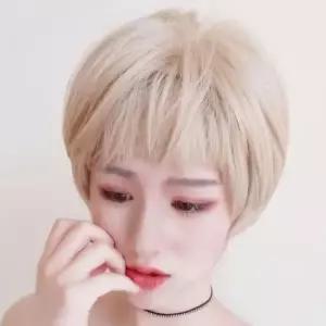 코스프레가발 숏컷스타일 짧은머리 귀여운스타일 연출 가발