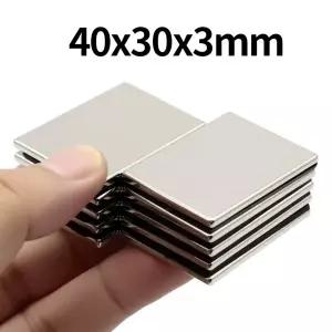 호환  40x30x3mm 초강력 네오디뮴 자석 N35 NdfeB 영구 자석 블록 강력 냉장고용