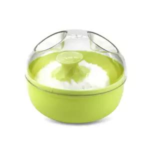 YOGOTEU Body Cosmetic 파우더 퍼프 스펀지 빈 리필 가능 스킨 케어 목욕 후 파우더 케이스
