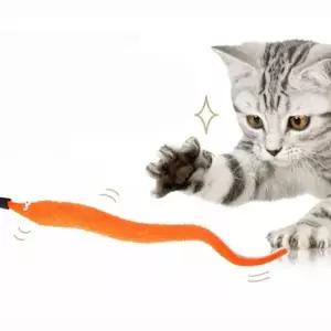고양이지렁이낚시대 PET 고양이 낚시대 리필 교체 스네이크 테일 카샤