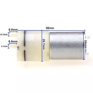 호환   공기 산소 펌프 듀얼 홀 전기 팽창기 370 펌프 DC 3.7V 5V 6V DIY 고기 탱크 USB 야외 산소