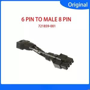 호환 721859-001 GPU 전원 어댑터 암 6핀에서 수 8핀 전원 케이블 전선가리개 HP Z420 Z440 Z620 Z640 Z820