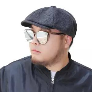 비즈니스 남자 베레모 복고 신사 중장년  아빠 할아버지 아빠 정장 기모