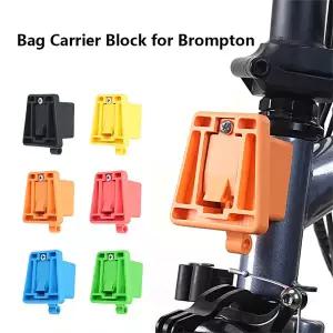 호환  자전거 프론트 백 캐리어 블록 Brompton C 라인 A 라인 백 브래킷 6 가지 색상
