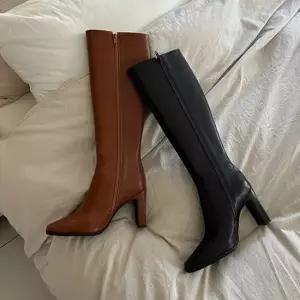 직장인 겨울 오피스 룩 여성 하이힐 슬림 롱 부츠 데일리롱부츠 가을여자구두