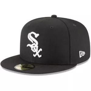 [관부가세포함] New Era 59Fifty Hat 시카고 화이트삭스 베이직 야구 블랙 캡 11591167