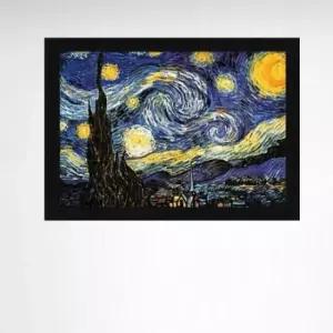puzzle 1000피스 고흐 별이 빛나는 밤에 직소퍼즐 액자세트