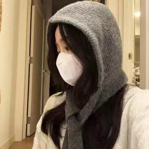 바라클라바 끈모자 머플러 보넷형 모자 일체형 매쉬바라클라바