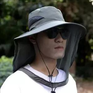[에이치플러스몰]아웃도어 여름 방충 모자 벙거지 낚시 방충망사 모자 야외 활동