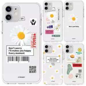LG Q92 포근 데이지 투명 젤리 케이스 Q920
