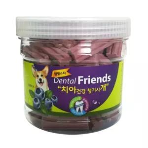 댕댕스타 덴탈 프랜즈 블루베리 300g 강아지 껌