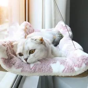 키밍 윈도우 흡착판 고양이 해먹 창문 침대 캣타워 rGY1+2dcK