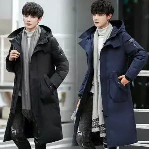 [깨비몰] 남성 겨울  덕다운 롱패딩 자켓 후드 롱점퍼 (9217629A)