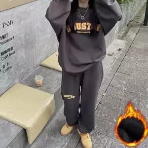 데일리 여성 기모 맨투맨 라운드 여성 오버핏 맨투맨 스웨트셔츠 간절기