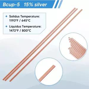 A03F-15 실버 브레이징 로드,Bcup-5 구리 인광체 솔더 용접 스틱 산업 등급 0.050