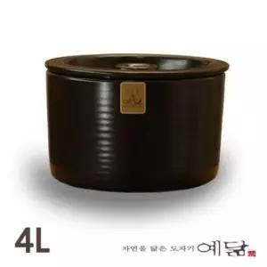 예닮항아리 현관 소금 항아리 옹기 단지 용량 4L