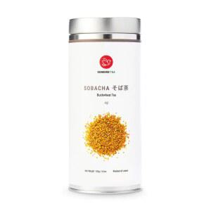 센버드 소바차 - 일본산 소바 메밀차 홋카이도산 밀폐 티 틴의 잎 (4.2온스 / 120g)