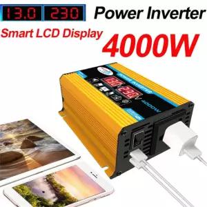 순수 사인파 자동차 전원 전압 변압기 12V USB 110V 인버터 220V AC 듀얼