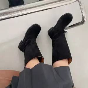 여성롱부츠 스웨이드 통부츠 데일리 패션부츠 여성부츠
