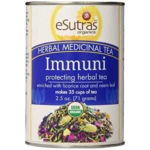 eSutras Organics 허브 약용 차, 이뮤니티 2.5온스(포장은 다를