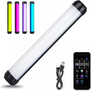 핸드헬드 라이트 완드 K21 RGB 스틱 튜브 APP 컨트롤 2500K-8500K LED 야간 조명 페인팅 사진 영상 틱톡